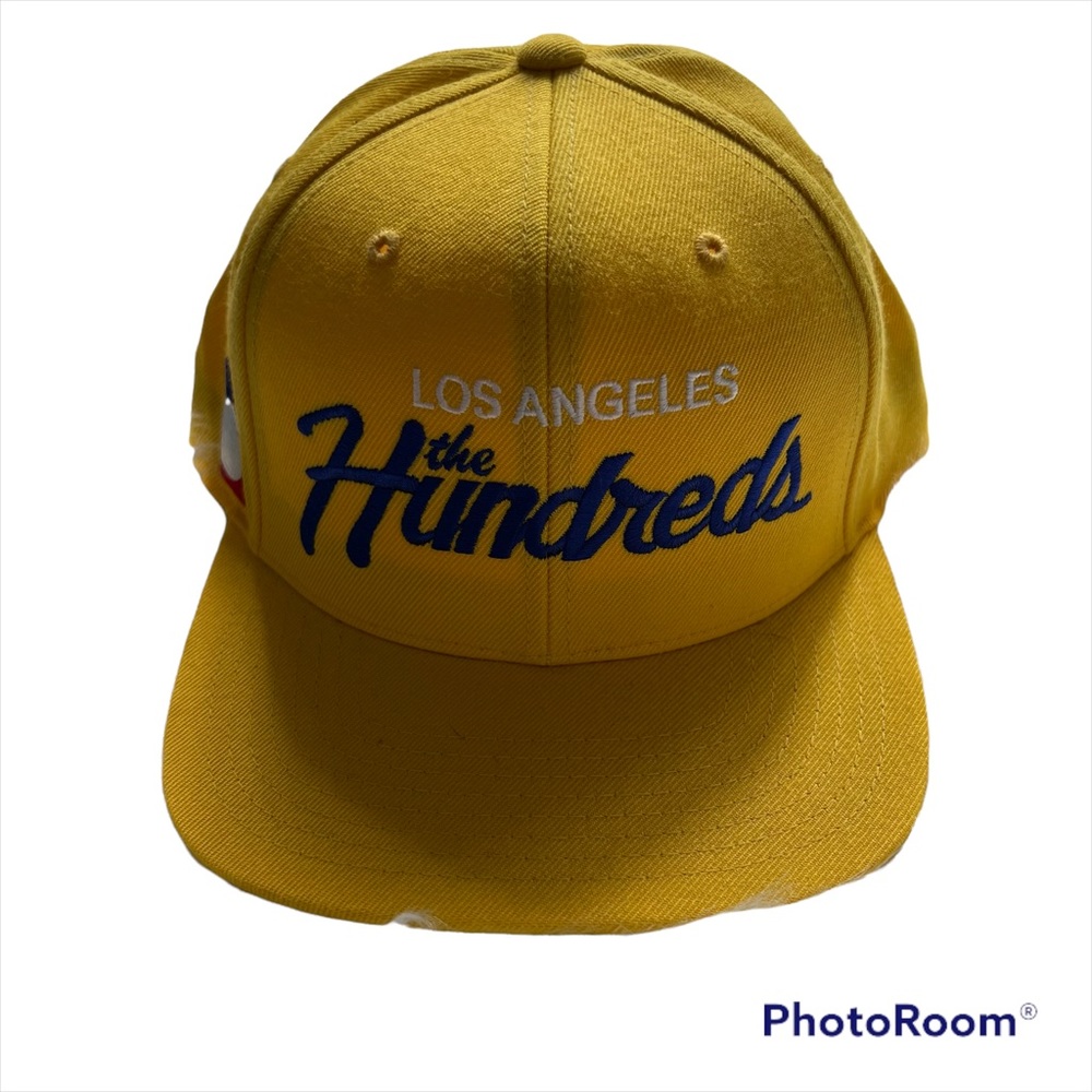 The Hundreds Los Angeles Streetwear SnapBack Yellow Cap Embroidered Logo